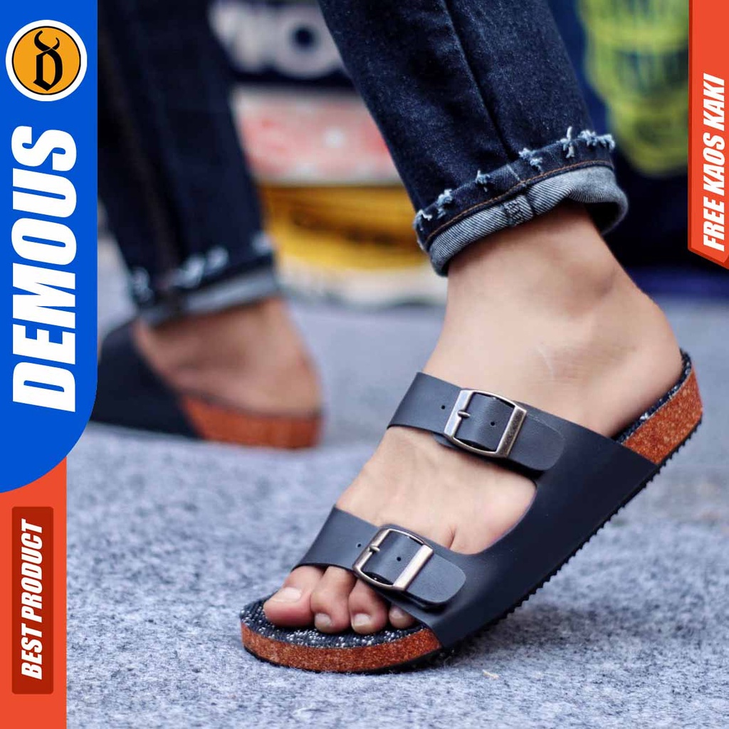 DEMOUS KENICI Sandal Slop Pria Terbaru Kekinian