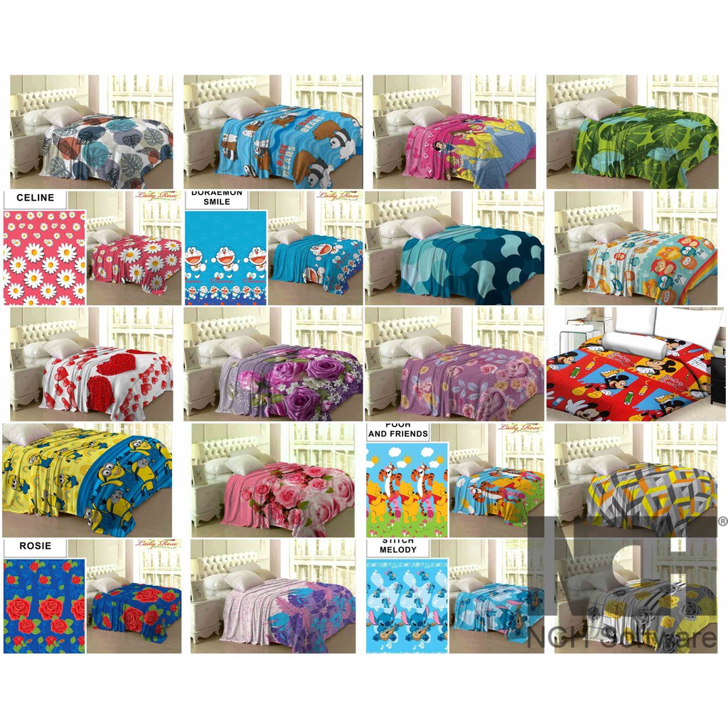 Terlaris Selimut Lady Rose Ukuran 160x200cm / Motif Anak Bunga Minimalis QMJbqoKcexYnm9