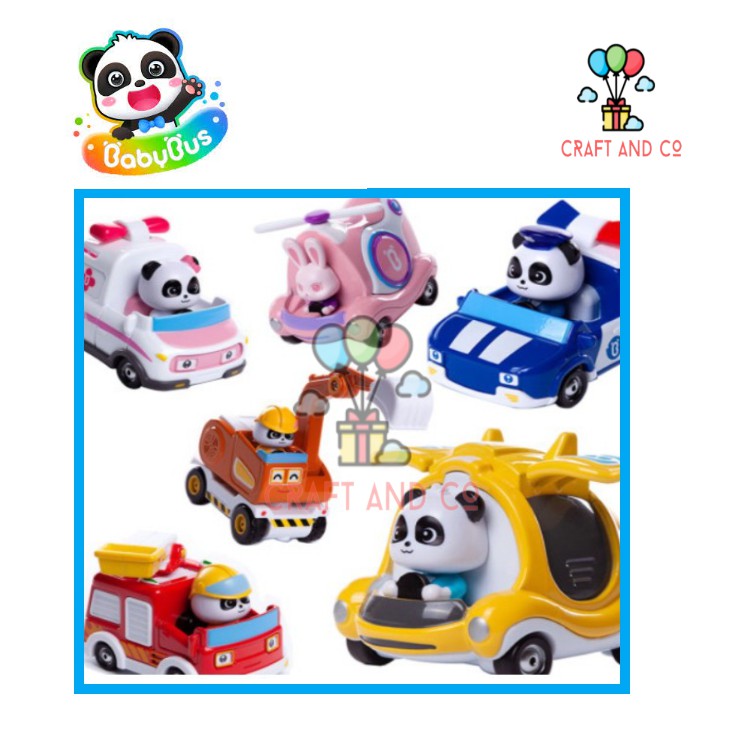 Mainan Kamicar  Diecast mobis Babybus miumiu kiki ambulance pesawat police car ORI