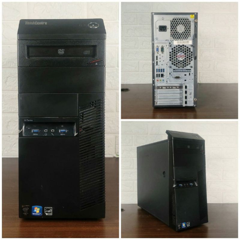Pc Lenovo Thinkcentre M93p Tower Intel Core i5 Gen4 Ram 4 GB DDR 3 HDD 500 GB Second Berkualitas