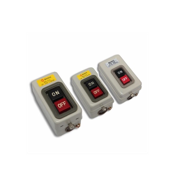 Push Button MERK MASKO 10A, 15A, 30A/Power Push Button Switch ON - OFF 10A / 15A / 30A 3P MASKO