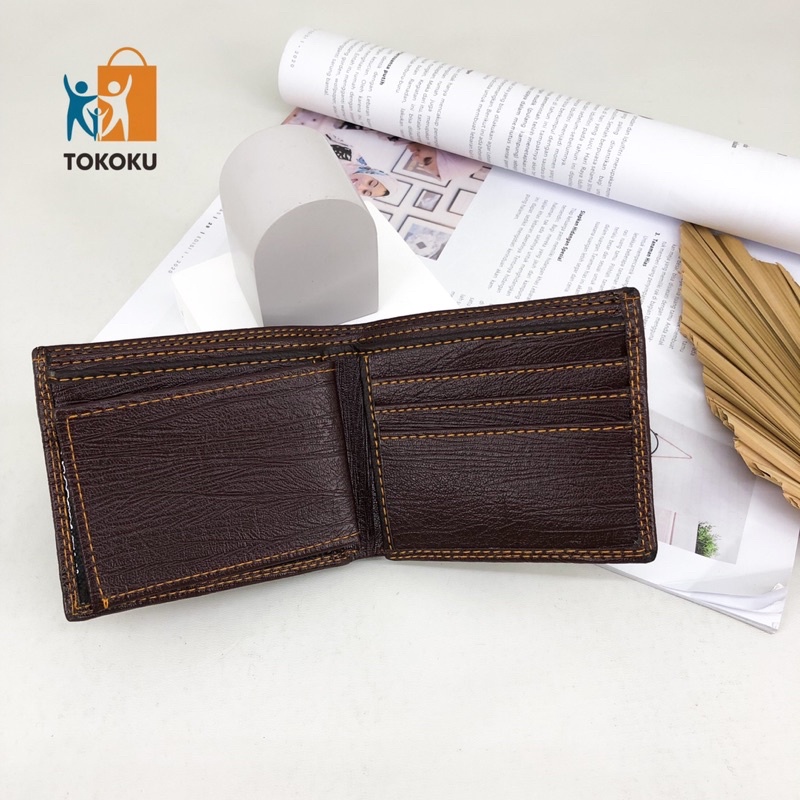 Dompet Pria Kulit PU Dompet Import Dompet Cowo Lipat 2 - 13