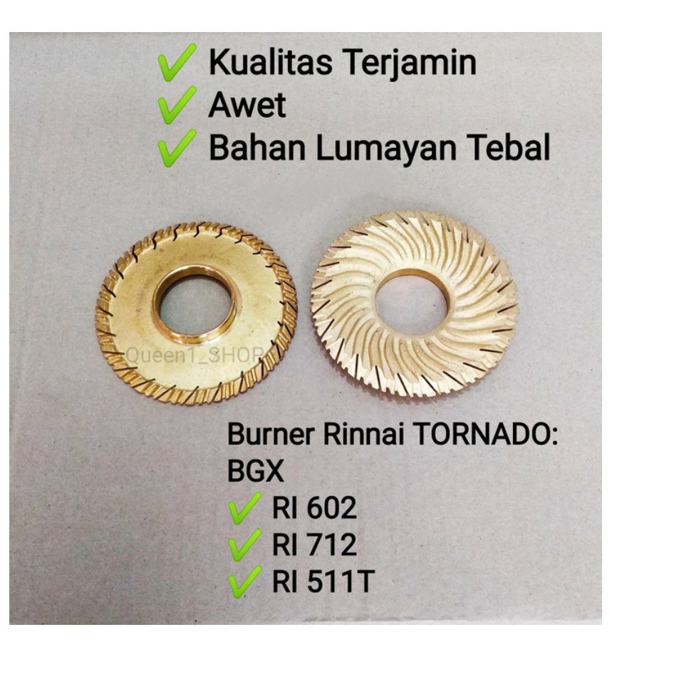 RINNAI - BURNER Bgx tornado Model kompor gas Rinnai 602BGX 712BGX