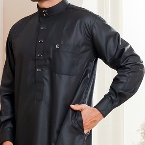 Gamis Pria Jubah Gamis Laki Laki seri Maheer Zain Gamis Modern Gaya Casual Remaja dan Dewasa-2