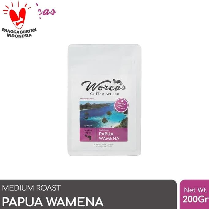 

Kopi Arabica Papua Wamena 200 Gram Medium Roast (Biji/Bubuk)