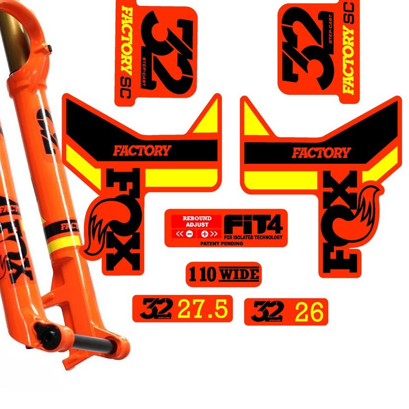 Best Seller (tuy-713) Sticker Sepeda Decal Fox 32 Step Cast Stiker Fork MTB