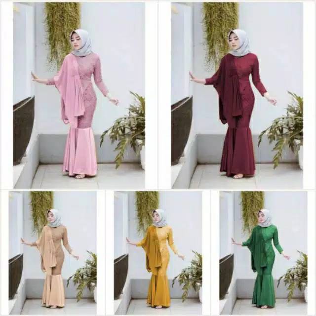 Maxi paris duyung brukat satin