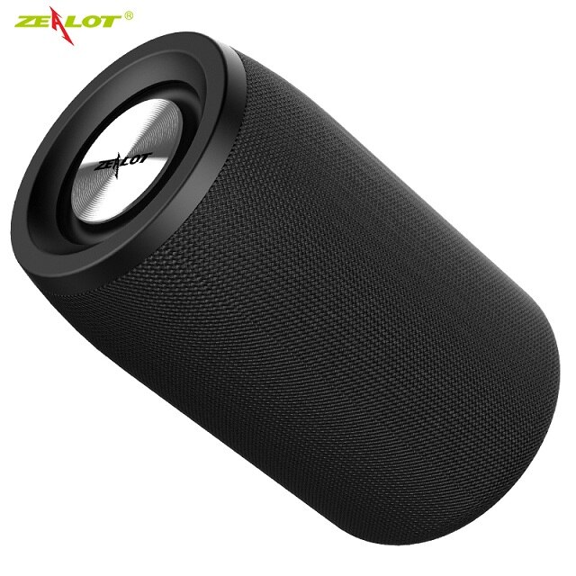 Zealot Portable Bluetooth Speaker - Black