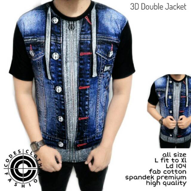 Kaos 3D Double Jacket