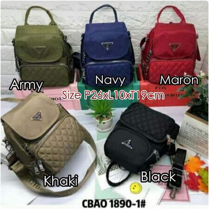 ❤ Murah Tas Sekolah Wanita Blackpink Bts Twice JC634 Cb1890-1Chibao Bordir 2In1 Uk Small - Hijau