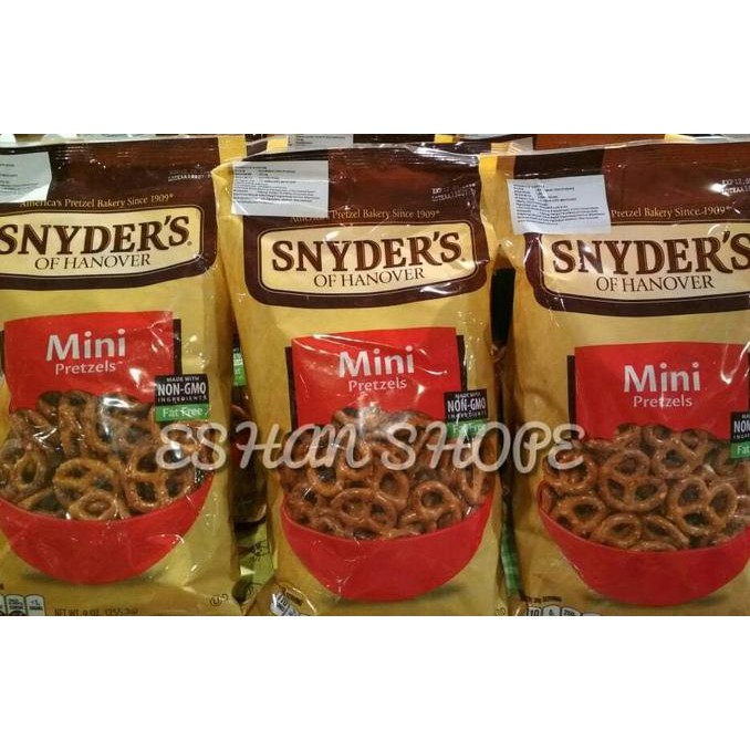 

Hot Promo!! Snyders Mini pretzel non GMO fat free 255.2 Gr