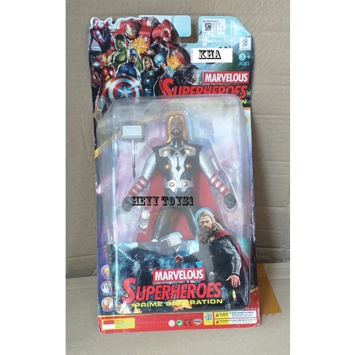 MAINAN ANAK LAKI LAKI FIGURE SUPER HERO MARVELOUS BP9555 FIGURE ACTION FIGURE ACTION MARVELOUS