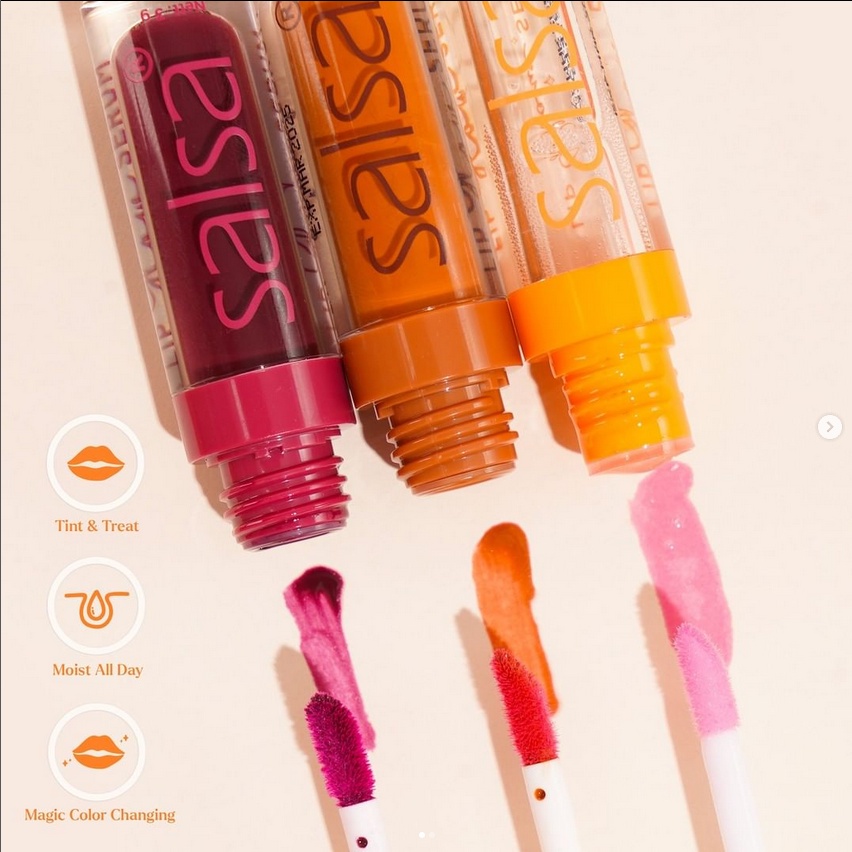 [BPOM] SALSA Lip Tinted Lip Glow Serum Bibir Lipgloss Serum Pelembab Bibir