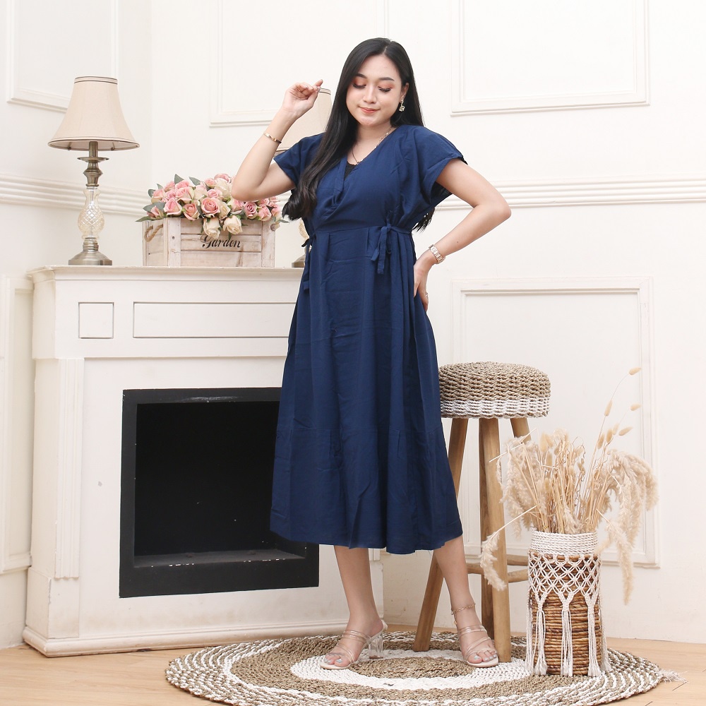 DASTER KIMONO POLOS | DASTER MOTIF SULTAN MANOHARA || DRESS||-kimono navy