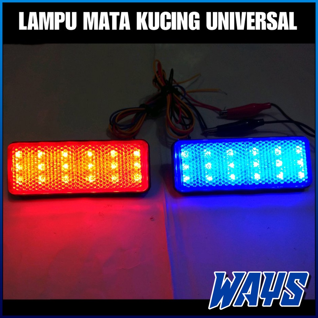 L148 | Lampu LED Kedip Mata Kucing Reflektor Spakbor Slebor Mio J M3 Soul GT Vixion Scorpio R15 R25