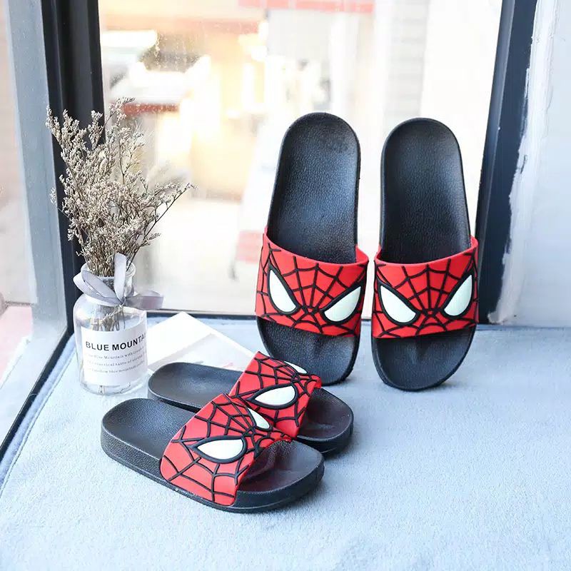 sandal anak dan dewas spiderman x