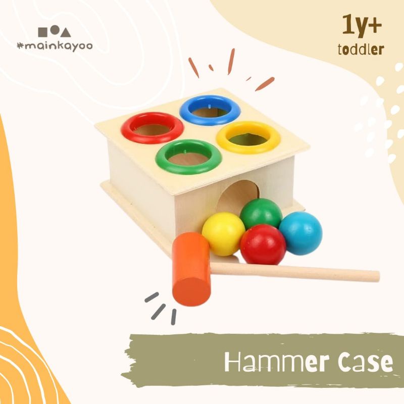 HAMMER CASE - Mainan Pukul &amp; Sortir Bola Warna