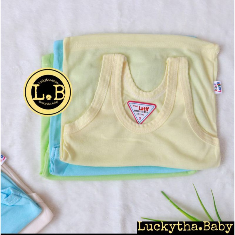 (6pcs)Singlet bayi dan anak sunflower,al latif/ singlet balita / singlet cotton / kaos kutang bayi /