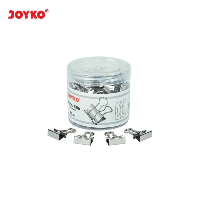 

Binder Clip Klip Penjepit Kertas Joyko 105SL 1 Drum 60 Pcs/terbaik