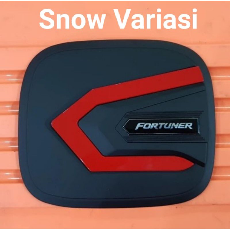 All New Fortuner tutup tangki mobil tank cover black doff