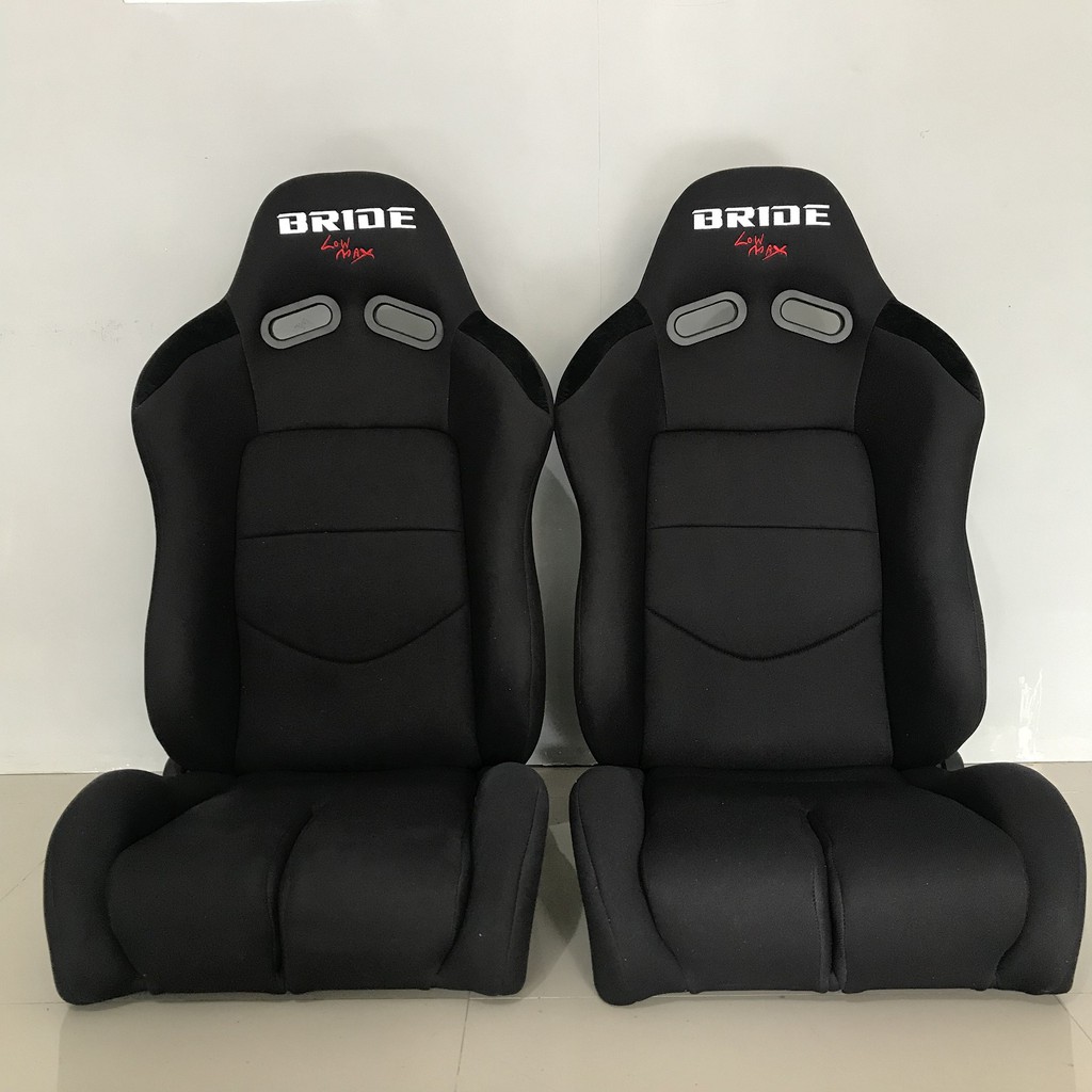 JOK MOBIL RACING REP BRIDE LOW MAX HITAM POLOS CAR SEAT