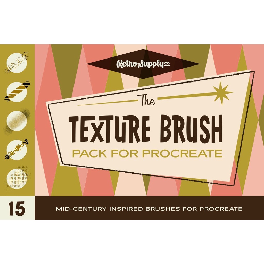 Procreate Brush - The Complete Mid-Century Brush Collection for Procreate