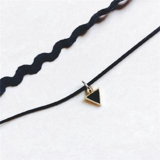 Gelang Tangan Model 2 Layer Gaya Retro Warna Hitam untuk Gelang Tangan Model 2 Layer Gaya Retro Warna Hitam untuk