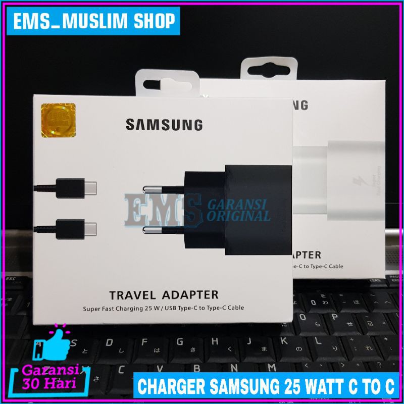 Charger Samsung Super Fast Charging M51 ORIGINAL 100% USB C to C 25 Watt