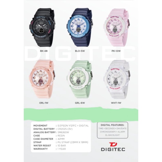 Digitec Dual Time Wateresist