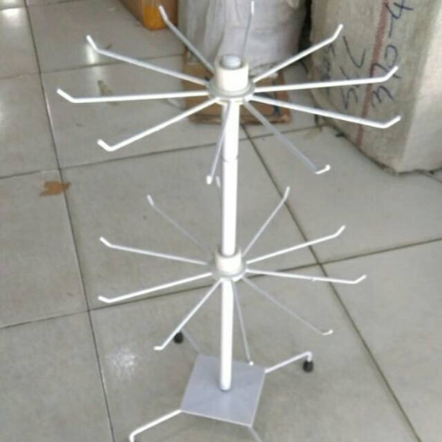 Pajangan display matahari 2susun hiasan aksesoris hp kalung