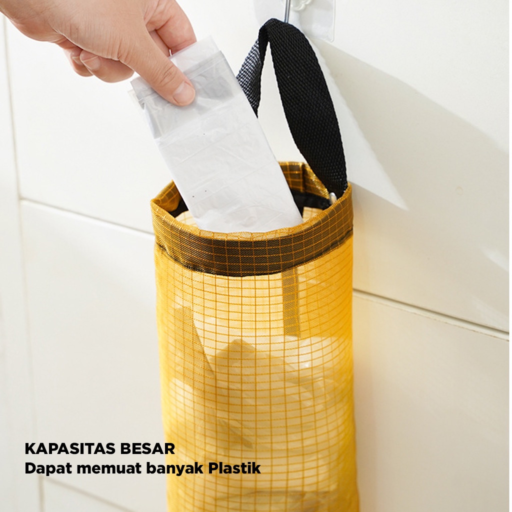 Tempat Plastik Gantung Storage bag penyimpanan kantong plastik /Kantong penyimpananan serbaguna