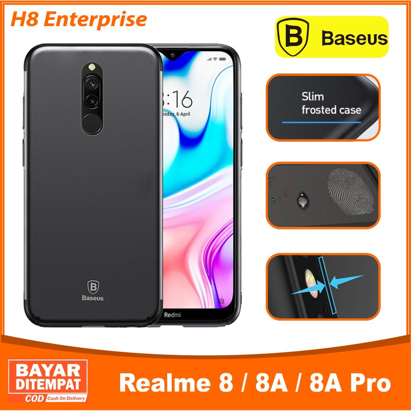 Baseus Silicone SoftCase Cover Xiaomi Redmi 8 8A Pro Redmi Note 8 Pro  Casing Ultra Slim Black Matte