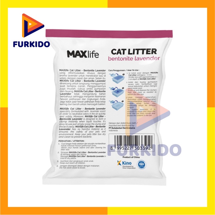 Maxlife Cat Litter 10 Liter / Pasir Kucing