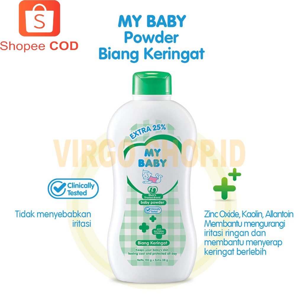 Bedak Bayi My Baby Powder Biang Keringat Bedak Bayi [150 g] / My Baby / Bedak My Baby / My Baby Powder / Bedak Bayi My Baby