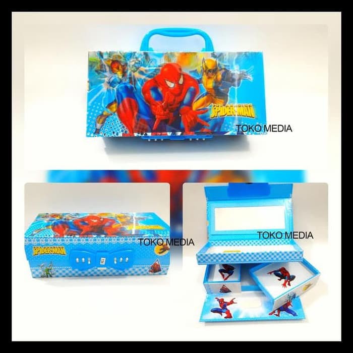 

Kotak Tempat Pensil Pakai Kode Angka Gambar Hologram Karakter Kartun