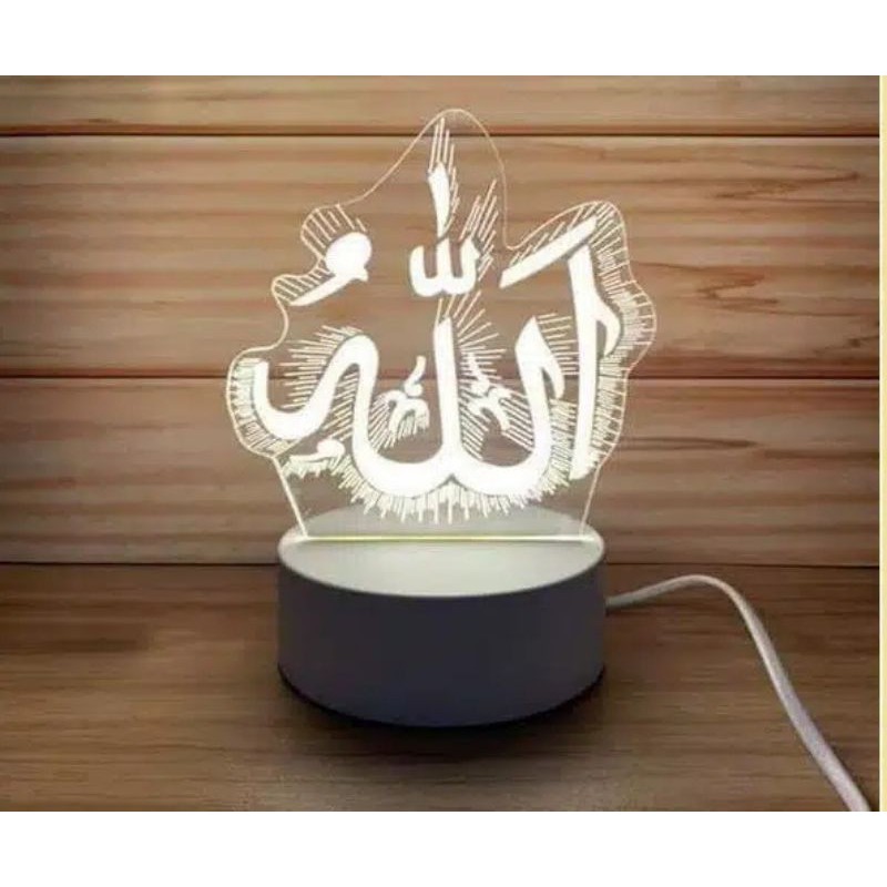 Lampu Hias Lafadz Allah 3D