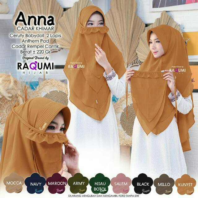 RESTOCK // Anna cadar khimar by RAQUMI