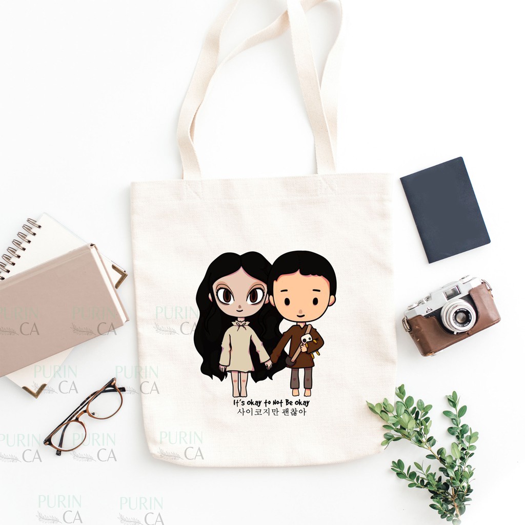 Tote bag Kanvas Gambar Korean Drama Its Ok To Be Not Okay