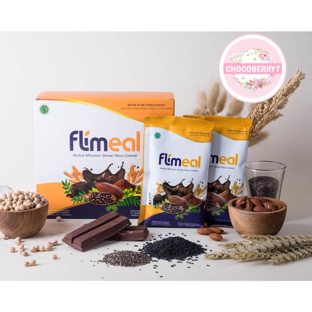 Flimeal Meal Replacement by Flimty Beli 2 Box Free Shaker