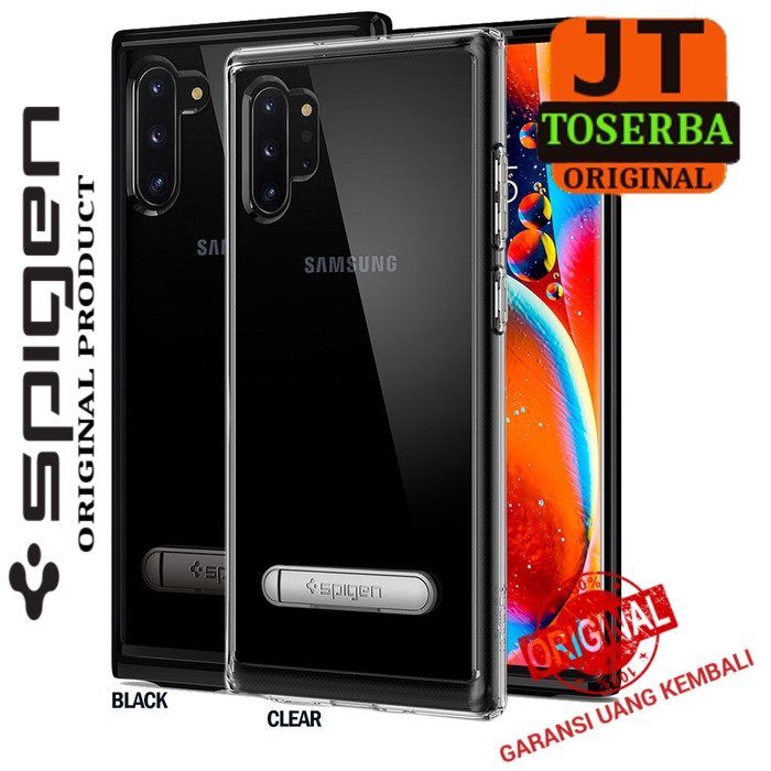 CASE SAMSUNG NOTE 10 NOTE 10 PLUS SPIGEN ORIGINAL ULTRA HYBRID S STANDING CLEAR TRANSPARAN