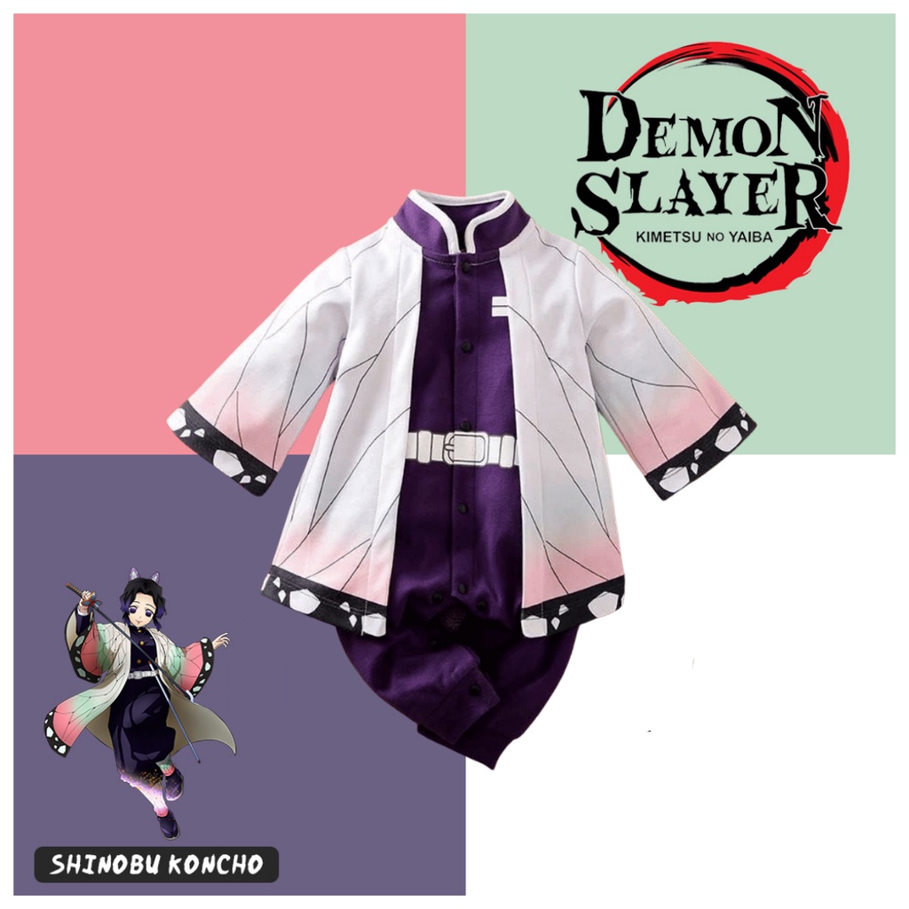 [COD] Jumper bayi anime KIMETSU NO YAIBA -  SHINOBU KOCHO 0-2 tahun / jumper anime lucu / jumper keren/ babylovanta