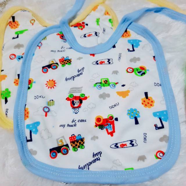 Slabber Bayi Ddku Baby tatak iler bahan Cotton