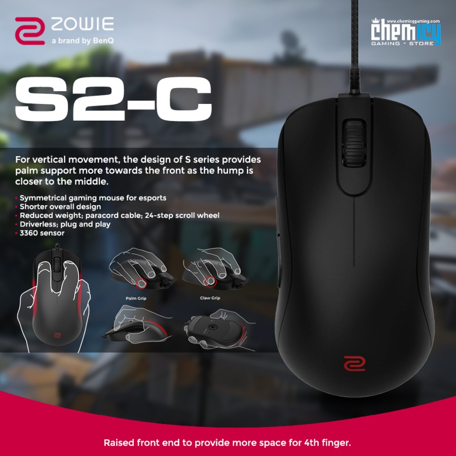 Zowie BenQ S2C / S2-C E-Sports Gaming Mouse