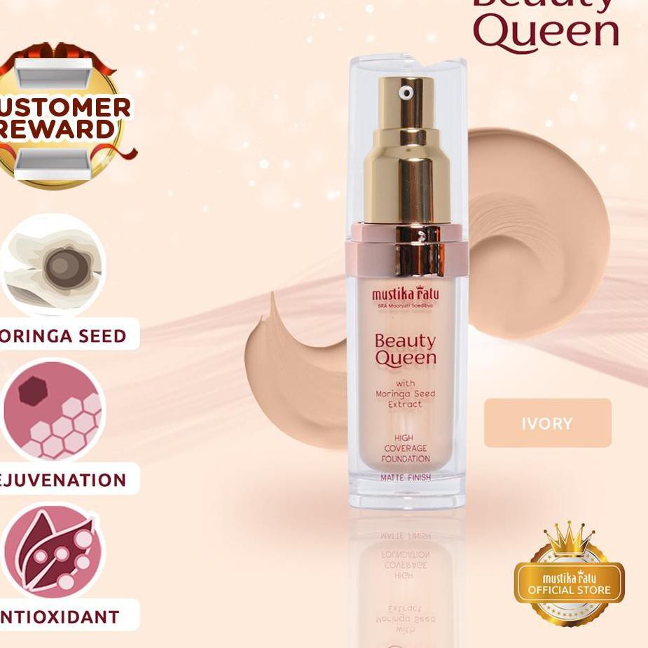 PRODUK TERBARU MUSTIKA RATU BEAUTY QUEEN HIGH COVERAGE FOUNDATION MATTE GGI6 ..