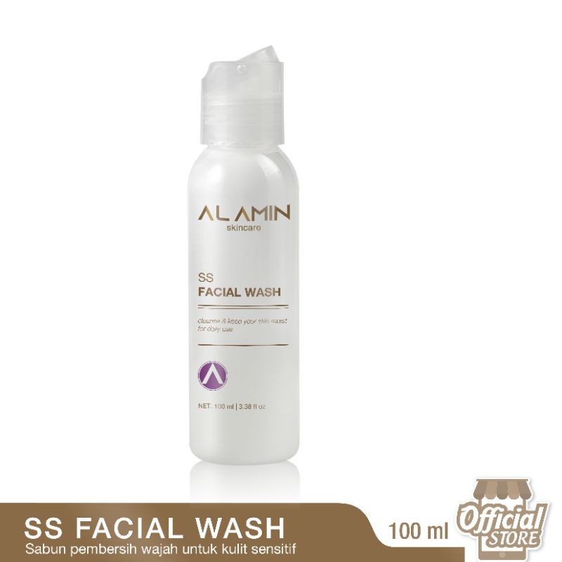 Alamin SS Facial Wash  | Sabun Cuci Muka Kulit Sensitif/Iritasi Kemerahan |