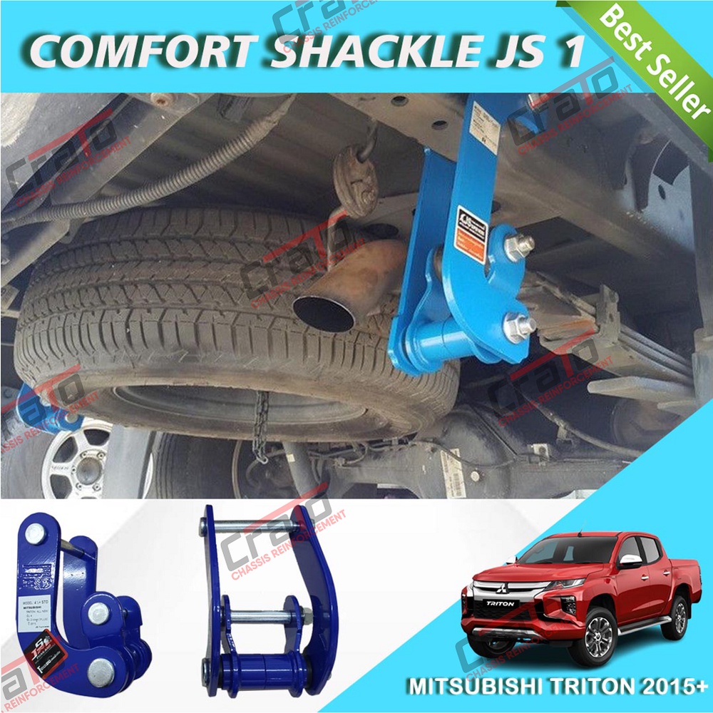 Taiwan - JS1 Comfort Shackle Arm Per daun belakang Nyaman Not LIFT KIT Navara NP300 D40 Toyota Hilux