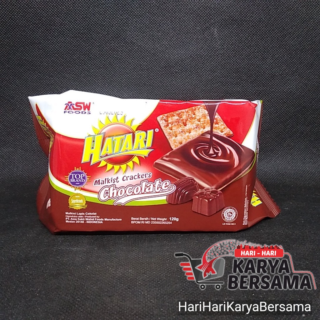 

BISKUIT HATARI MALKIST CRACKERS CHOCOLATE 120GR