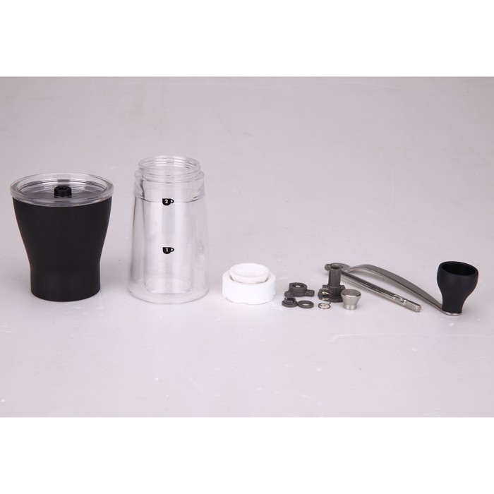 OneTwoCupss Alat Penggiling Kopi Manual Coffee Grinder Black