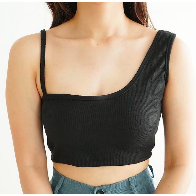 Korean Tanktop Basic Crop Tank Top Baju Atasan Wanita 127