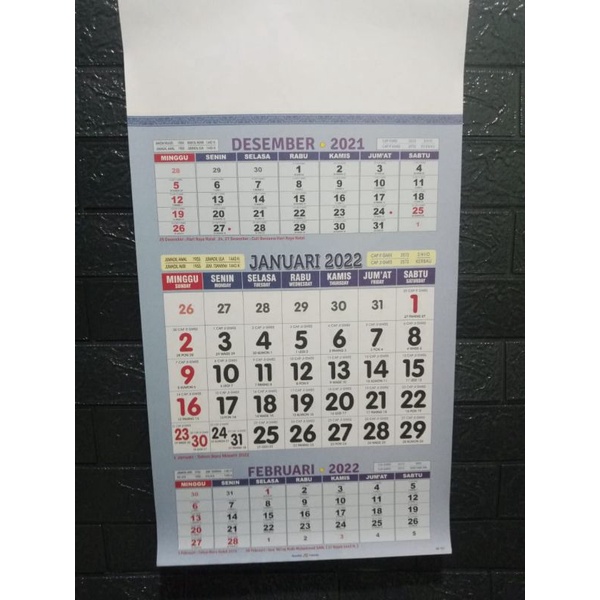 

kalender kerja dinding 2022 semj lux full color